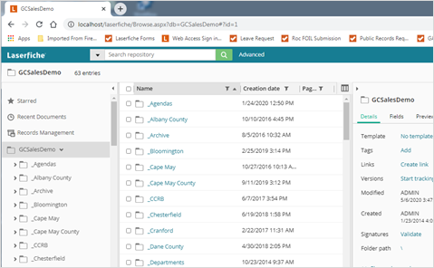 Laserfiche Virtual User Workshops (Web Access) | ICC CDS